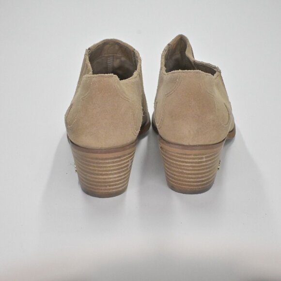 SAM EDELMAN Booties Womens Size 6.5 Roy Cowboy Boots Western Tan Ankle Rodeo - Picture 3 of 10